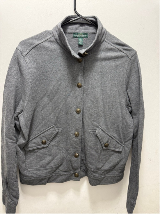 LAUREN JEANS CO. RALPH LAUREN Jackets & Blazers - Women's LAUREN JEANS CO. Gray Jacket with Gold Buttons, Size L